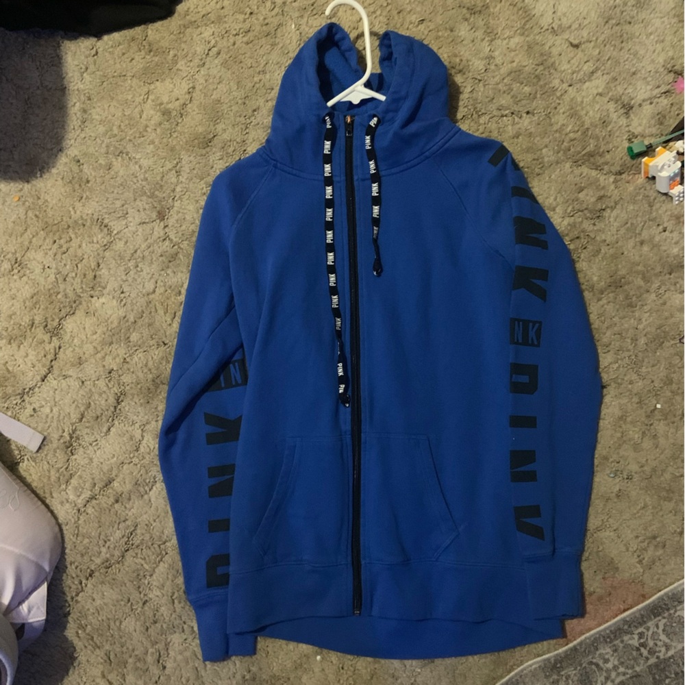 PINK Victoria's Secret Royal Blue Fleece Jacket